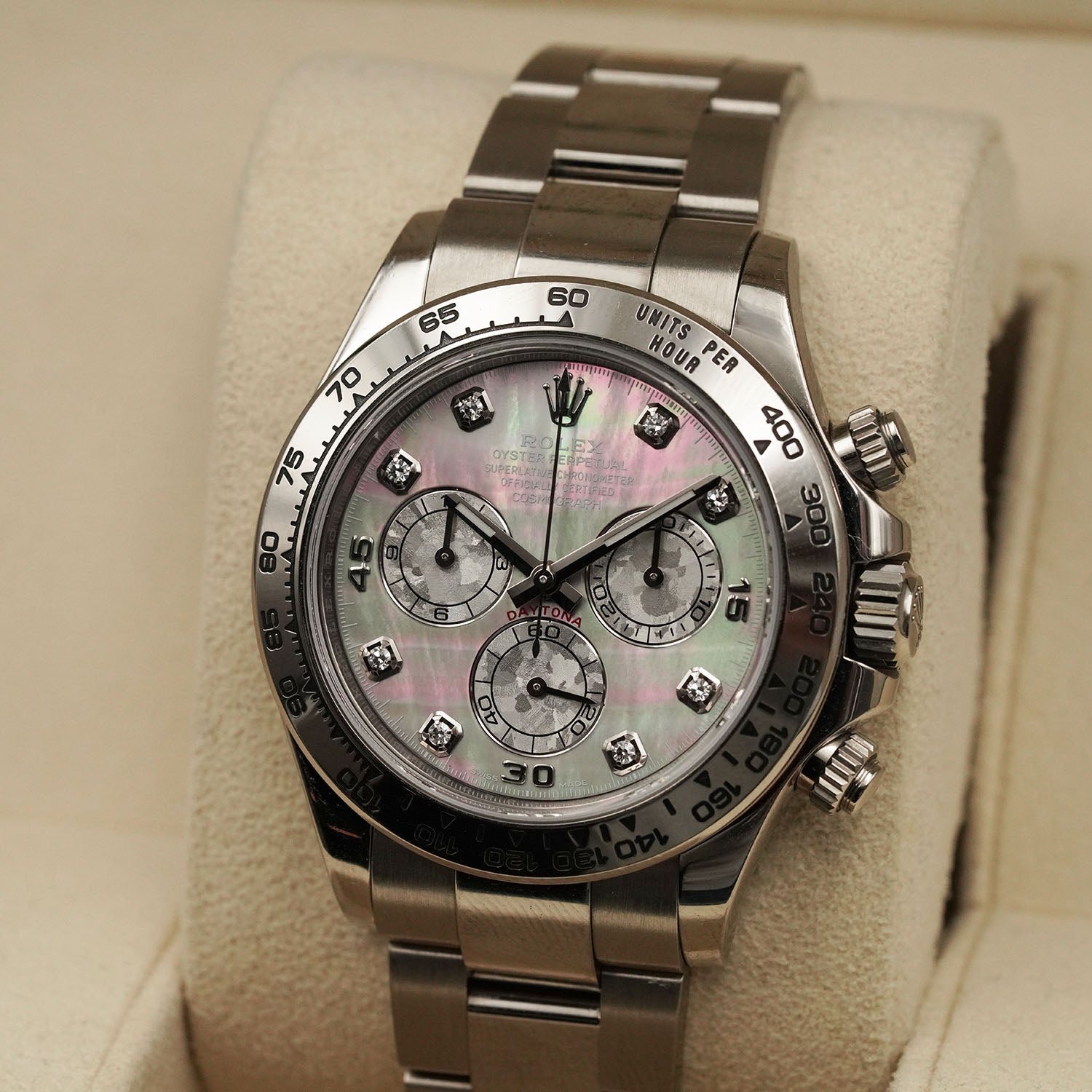 Daytona oro bianco Gold Crystal 116509 - Rolex